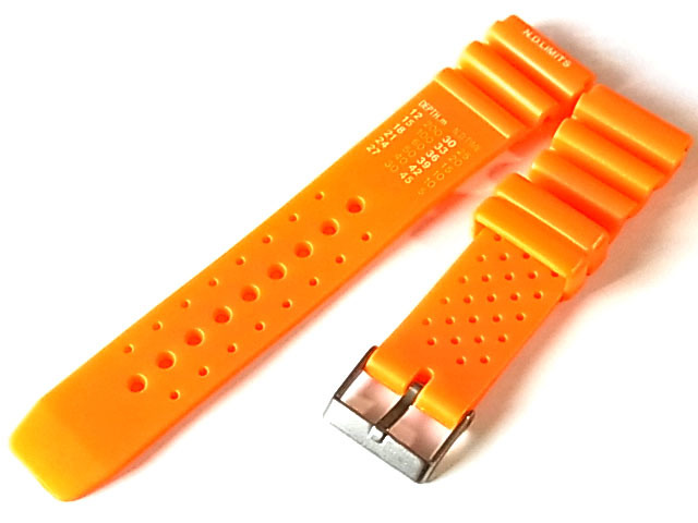 ダイバーデザイン ウレタンラバー オレンジ 20mm 51DVRV60拍卖