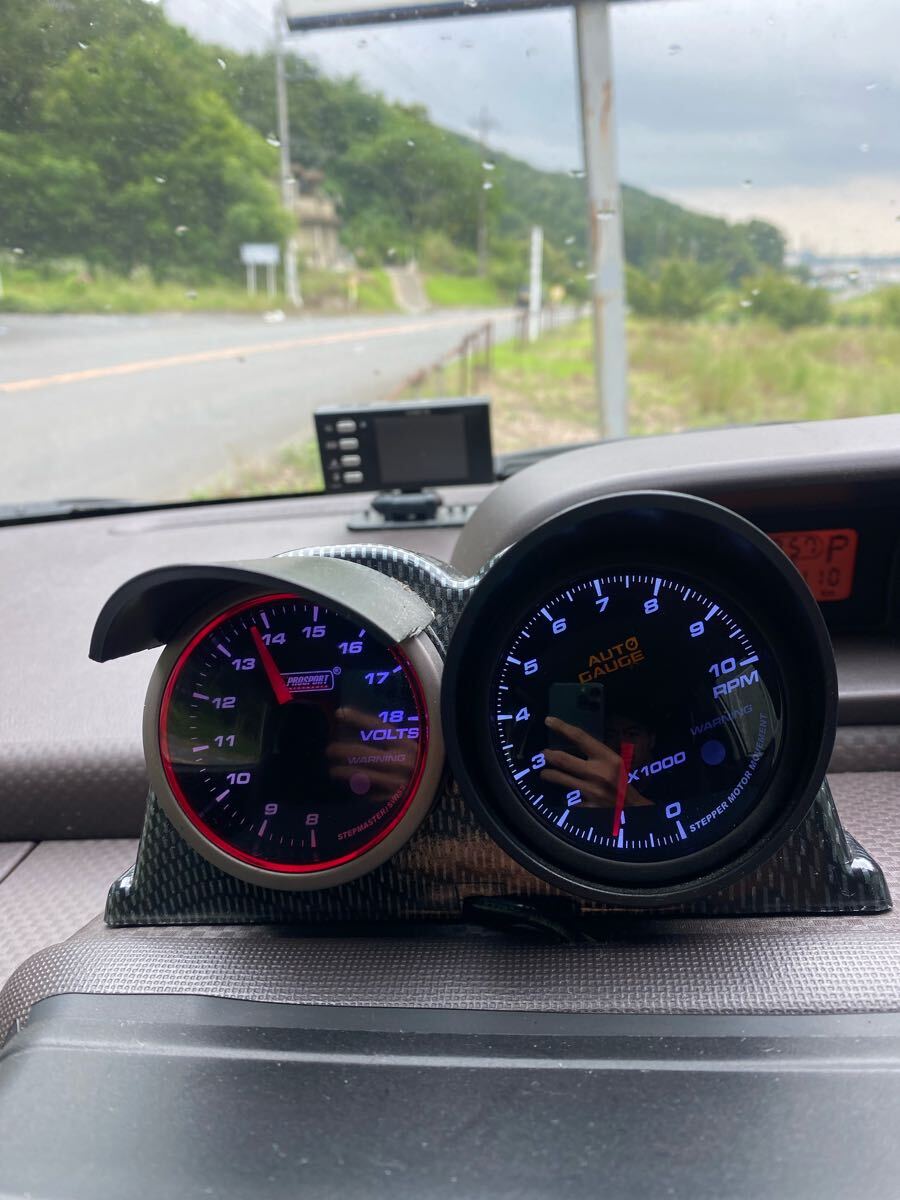 ◆Auto Gauge オートゲージ プロスポーツ PROSPORT 電圧計 RPM計 2連メーター BLITZ スロットルコントローラー スロコン 動作OK◆拍卖