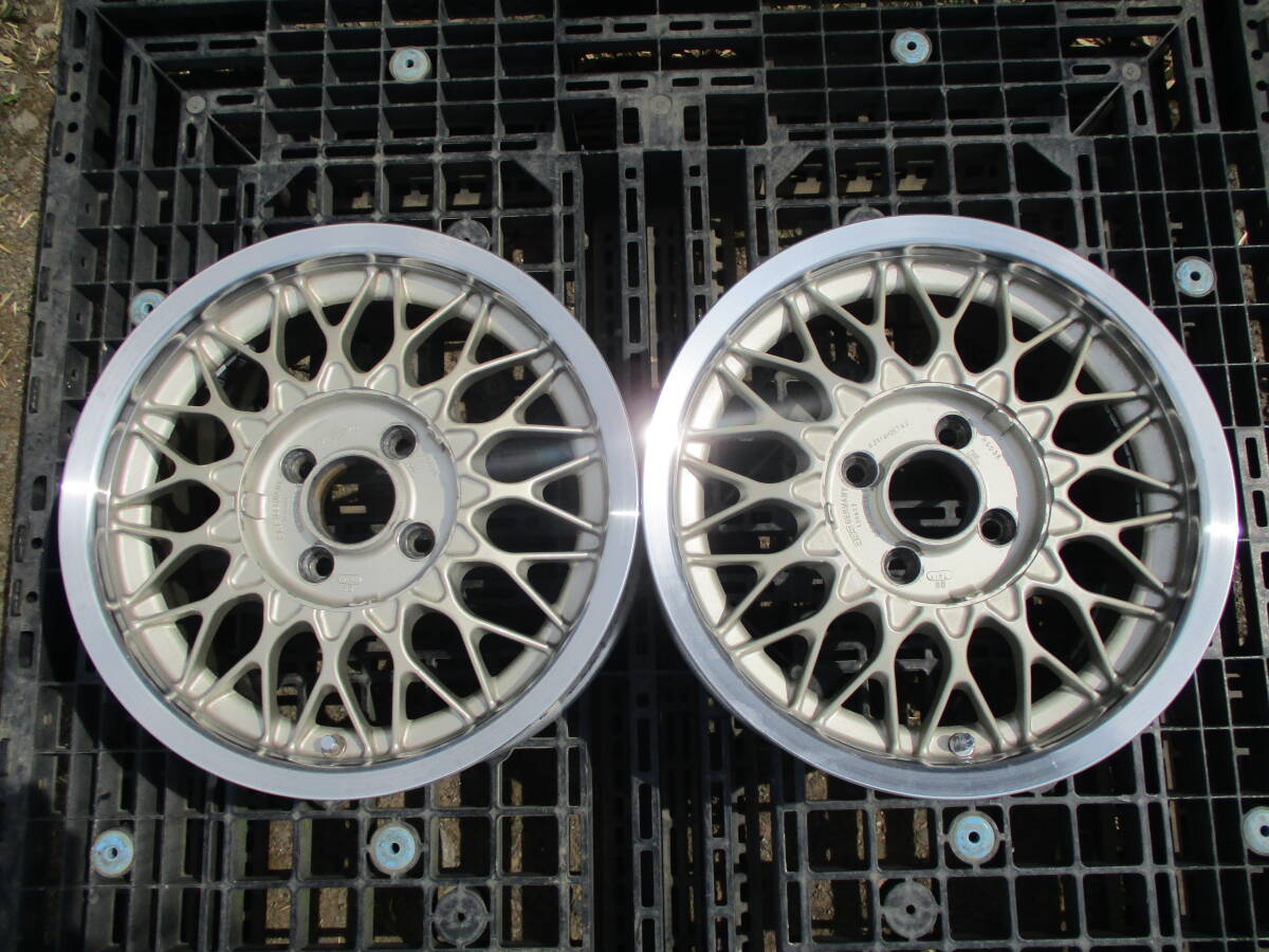BBS RG RG036 メッシュ 14インチ 4穴 100 6J 40 ホイール 2本 USDM ヘラフラ拍卖