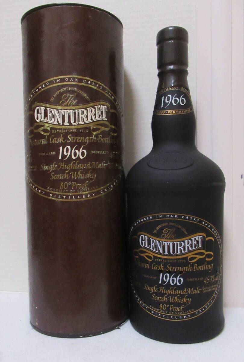 限定品元詰 グレンタレット GLENTURRET 1966 Natural Cask Strength Bottling 45.7% 700mL 1993年リリース拍卖