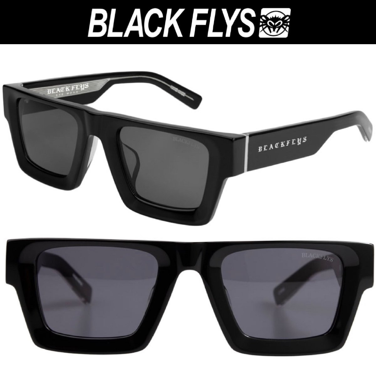 グレーレンズ ブラックフライ サングラス BlackFlys FLY STINGRAY BLACK-SILVER/GREY拍卖