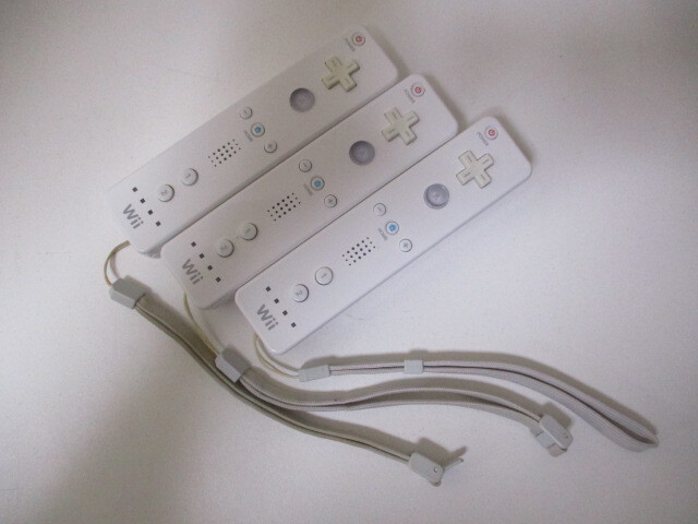 G∫180 Wiiリモコンプラス 任天堂 純正 RVL-003 3個セット 白 ホワイト 動作確認済 検:ゲーム Wii U リモコン コントローラー ゲーム拍卖