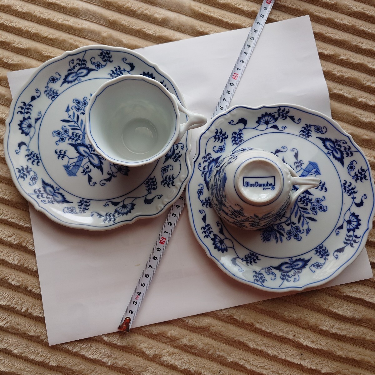 Blue Danube ブルーダニューブティー カップ&ソーサー 2客セット拍卖