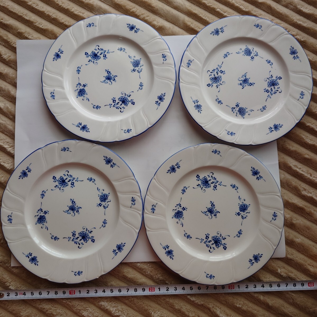 Noritake ノリタケ クラフトーン CRAFTONE 花柄プレート 4枚セット拍卖