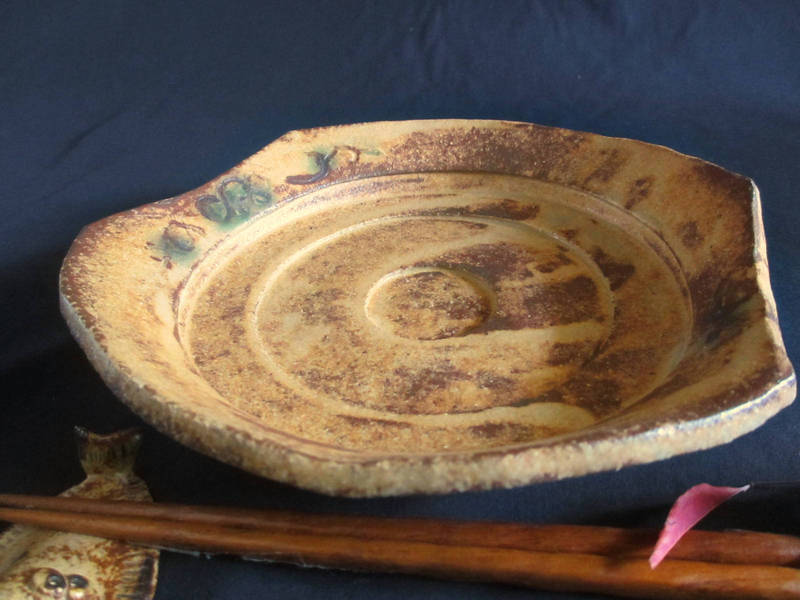 鉢 黄瀬戸 山柿 変形 七寸鉢(4足) 浜田純理作 HA-344拍卖