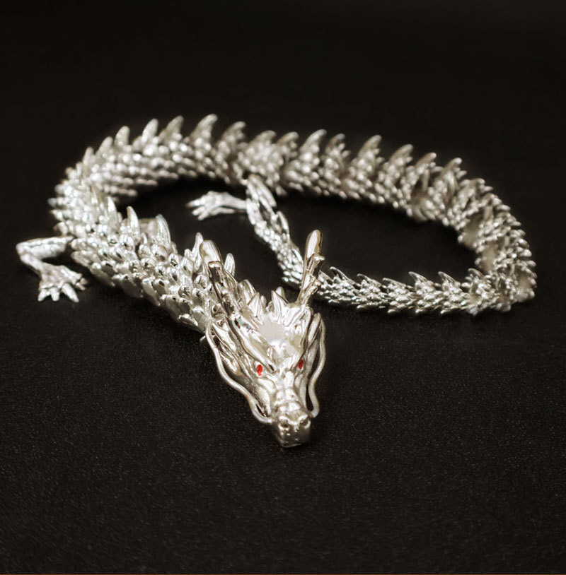 新品大人気極上品 龍 ドラゴン 銅製 オブジェ 置物 開運 銅製 龍置物 龍の縁起物置物 34cm拍卖