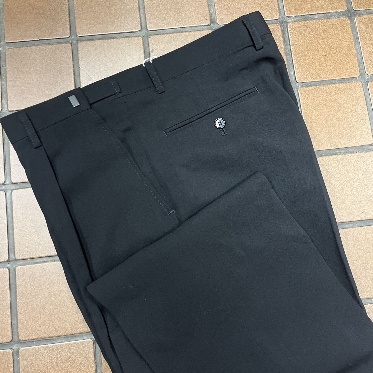 新品☆人気 W80cm-W92cm ブラック ゴルフパンツ カジュアルパンツ ゴルフウェア GOLF スラックス 1タック ゆったりタイプ アジャスター付き拍卖