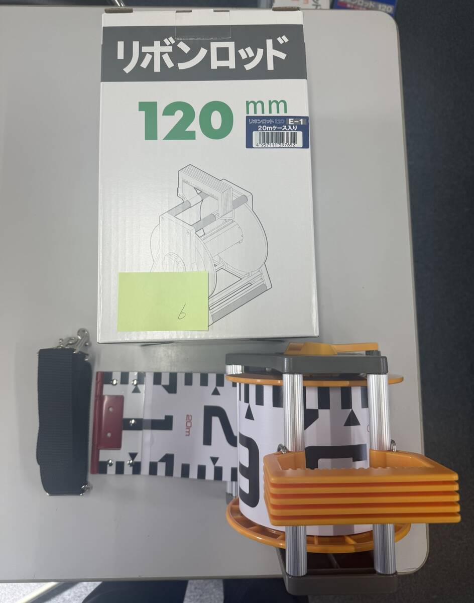 【新品・未使用品】ヤマヨ(YAMAYO) リボンロッド両サイド120E-1 20m ケース付き 6拍卖