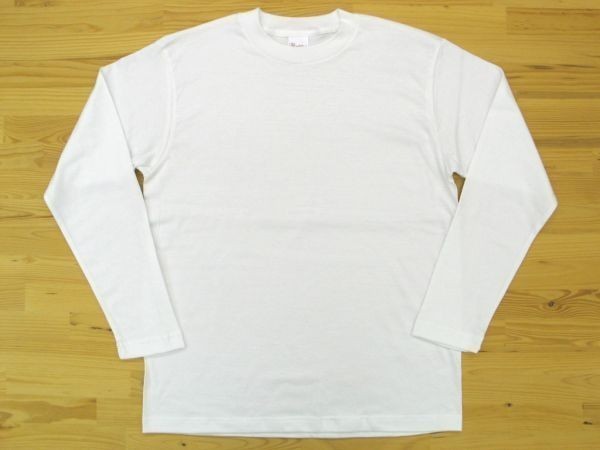 Printstar 00102-CVL 5.6oz ヘビーウェイト長袖Tシャツ Lサイズ ホワイト 1枚 無地 102ロンT 新品 ネコポス350円発送可 白拍卖