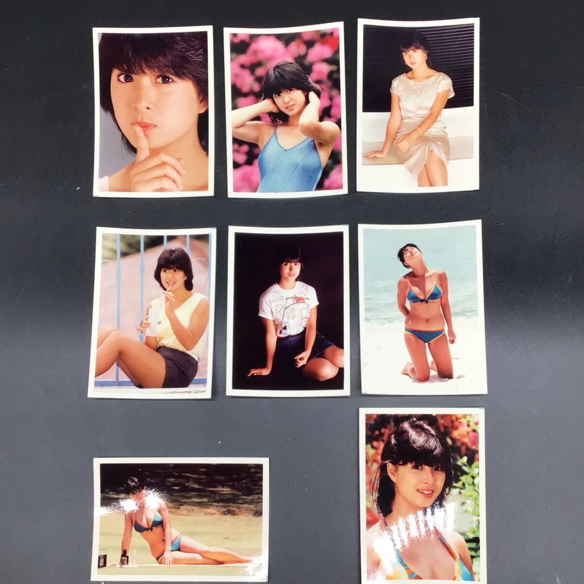1362 【当時物】河合奈保子 ブロマイド 8枚セット sakuracolor 水着 グラビア アイドル 昭和レトロ拍卖