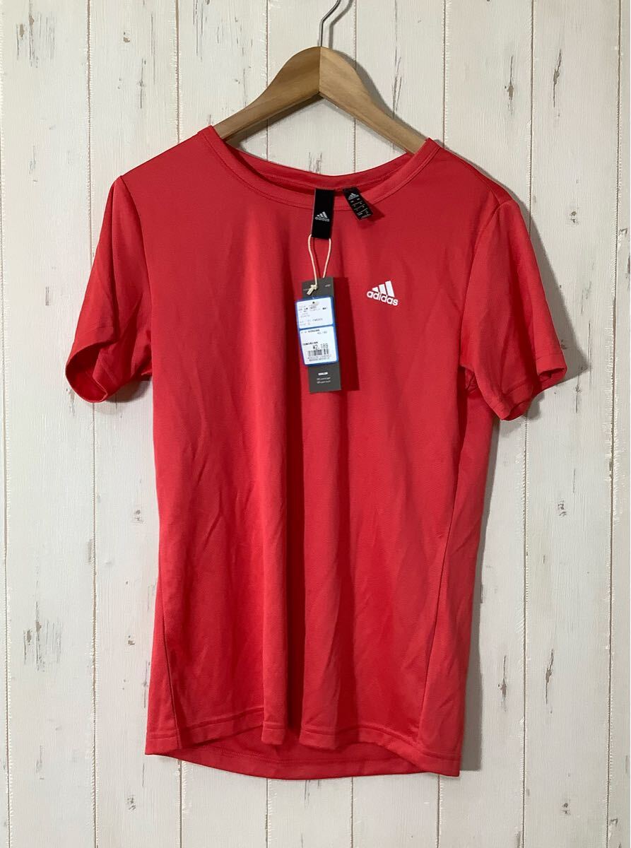 と1670 タグ付き adidas アディダス メッシュ半袖Tシャツ レディース OT ピンク系 ドライ 速乾拍卖