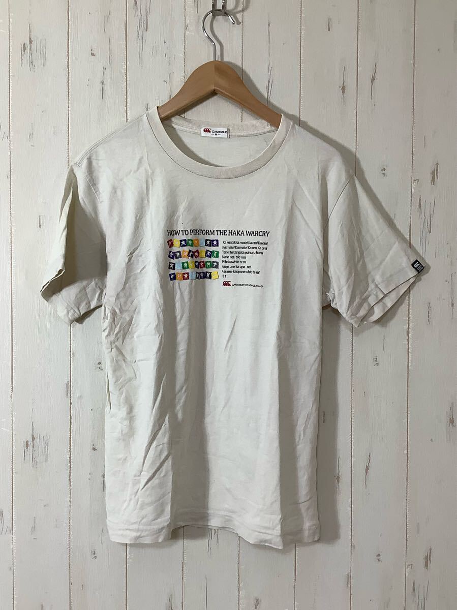 し1655 CANTERBURY カンタベリー 半袖Tシャツ M ベージュ系 拍卖