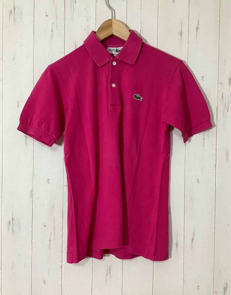 た1697 LACOSTE ラコステ 半袖ポロシャツ マゼンタピンク 拍卖