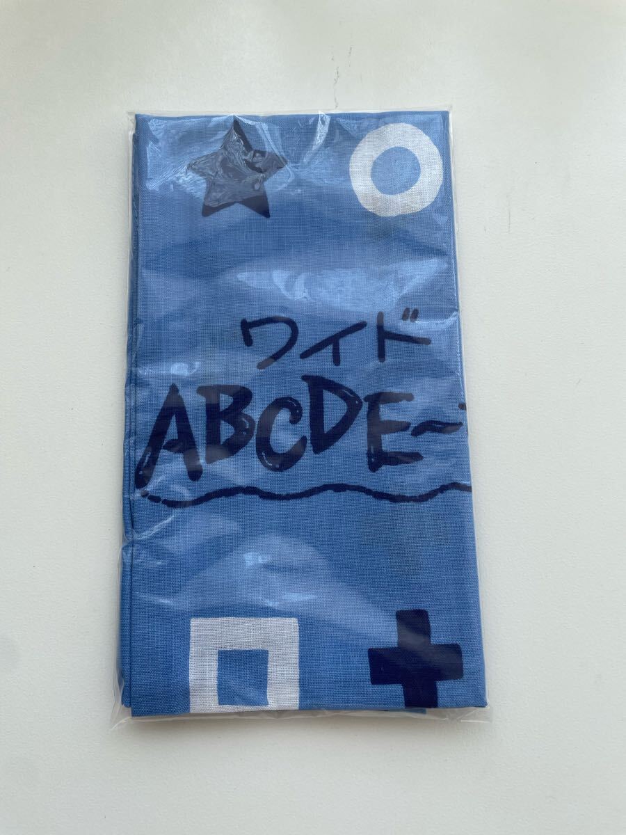 ABC放送 ワイドABCDE~す 番組オリジナルバンダナ ブルー 貴重なノベルティ レアアイテム 新品・未使用拍卖