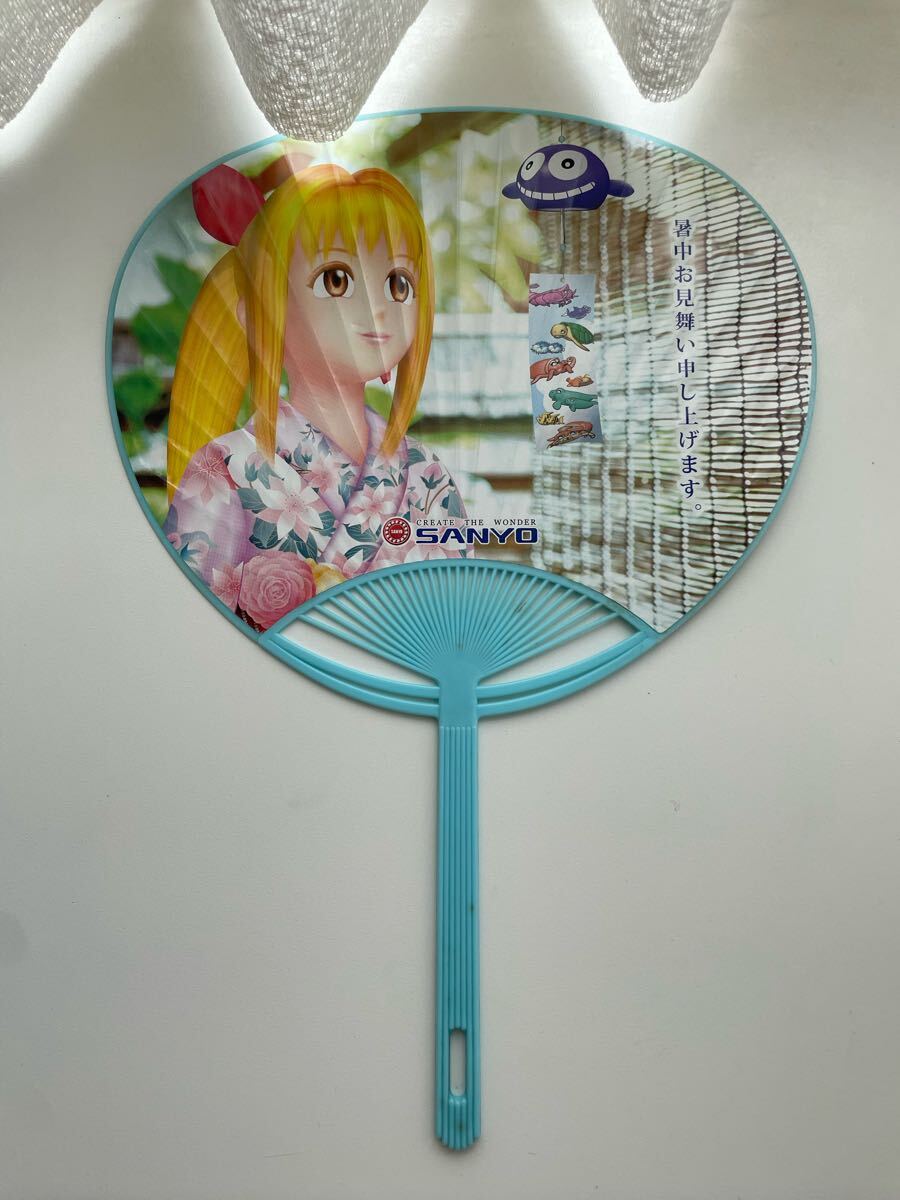 パチンコメーカーSANYO 三洋イメージガールうちわ 新品 ミスマリンちゃん SANYO拍卖