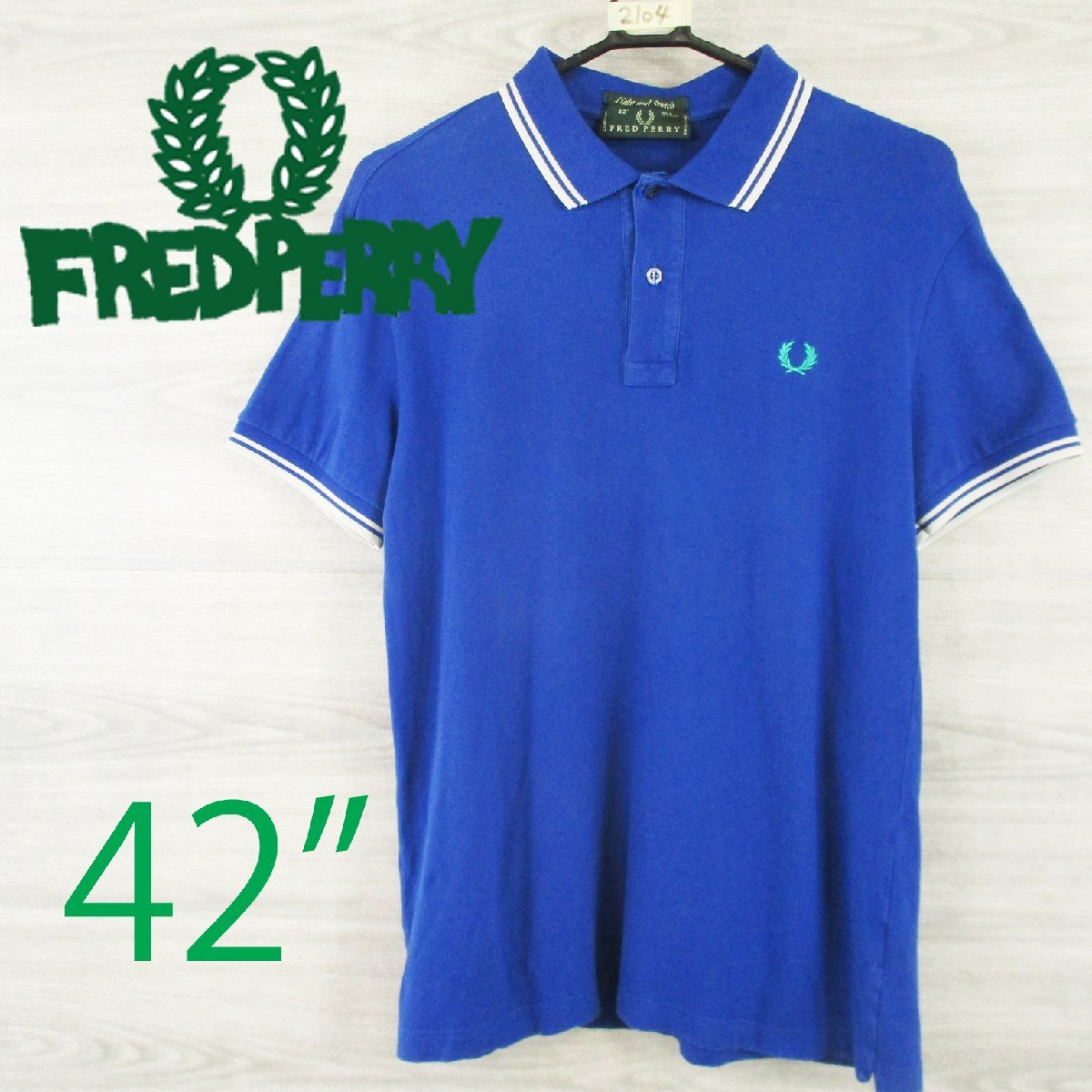 FREDPERRY フレッドペリー <刺しゅうロゴ 半袖ポロシャツ>M2104s拍卖