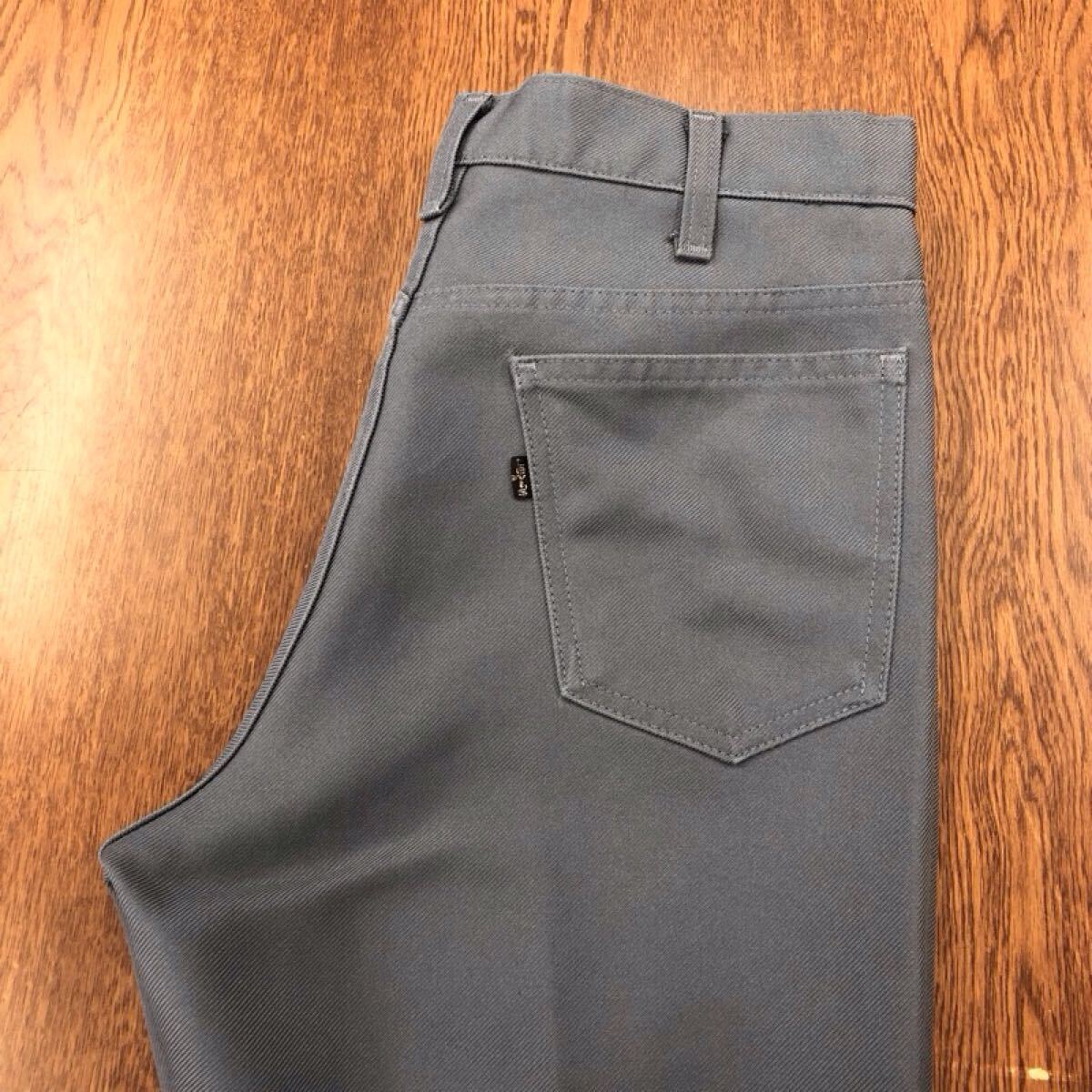 【GF070】USA製 Levi's 517 W33 L33 ブーツカット スタプレ ワークパンツ グレー42TALON ZIP ブランド古着 リーバイス517 送料無料拍卖