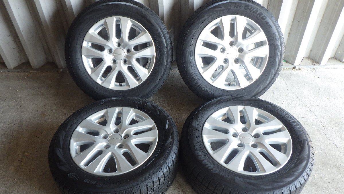 ホンダ純正OPモデューロ 2021年製 ヨコハマ アイスガード7 IG70 215/60R16 95Q 7~8分山前後 16x7J 114.3-5H ET55 ヴェゼル他拍卖