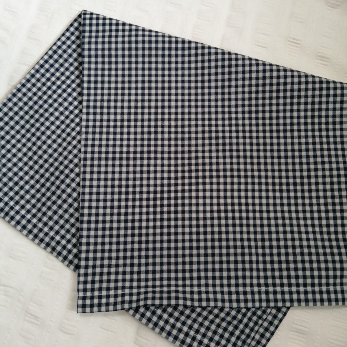39×50★お安く★【わけアリナフキン】《紺白チェック》給食ナフキン・ランチョンマット・ランチマット・ランチナフキン※入学・進級※ 拍卖
