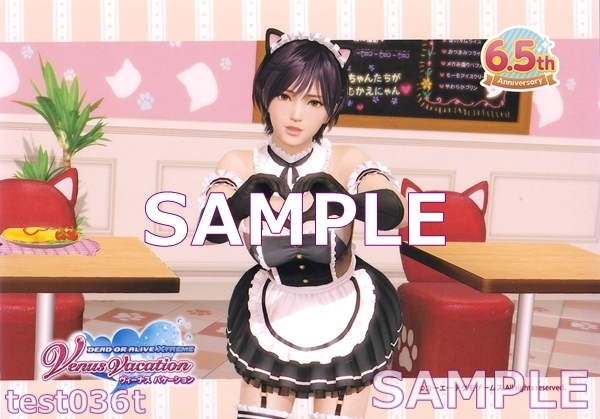 DEAD OR ALIVE Xtreme Venus Vacation 6.5周年 きまぐれニャンメイド ブロマイド なぎさ 未使用拍卖