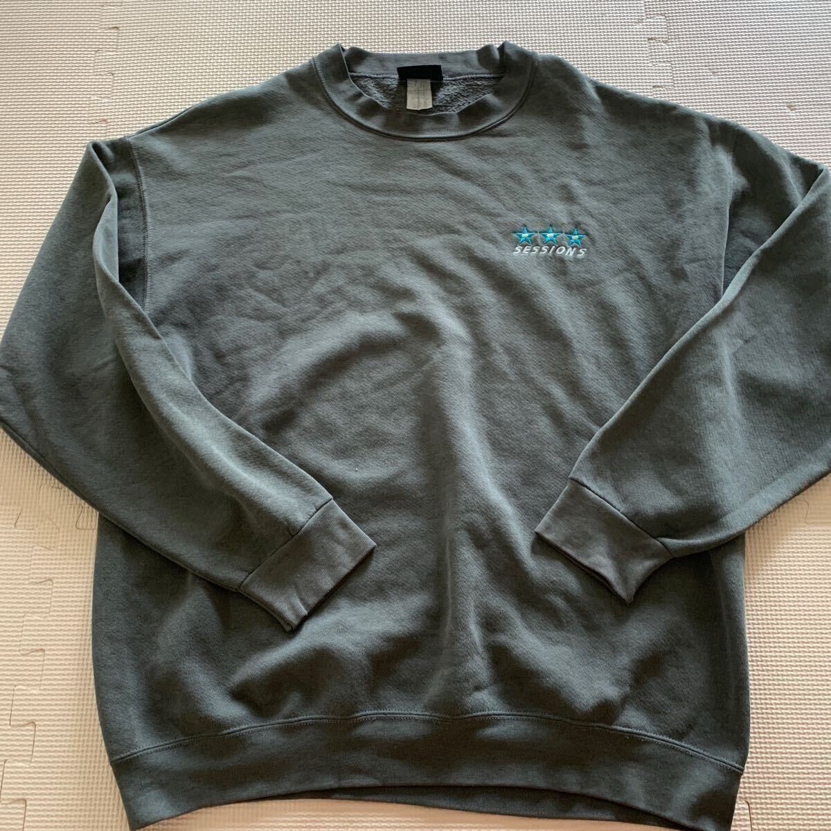 90s【Sessions】セッションズ スウェット グレー USA製 L程度 SK8 オールドスケート 拍卖