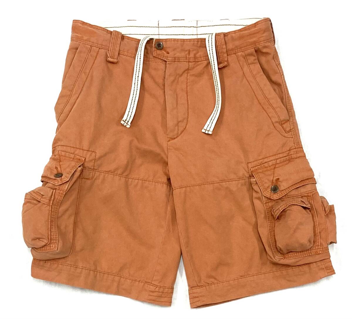 90s-00s Ralph Lauren カーゴショーツ オレンジ W30 ラルフローレン ハーフパンツ ショート 短パン 定番 レアカラー拍卖