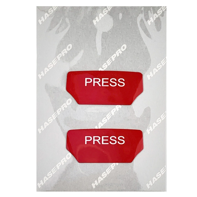 シートベルトボタンガーニッシュ リフレクション TYPE-D レッド 2枚入り シートベルトバックルステッカー ハセプロ RSR-SBG-D拍卖