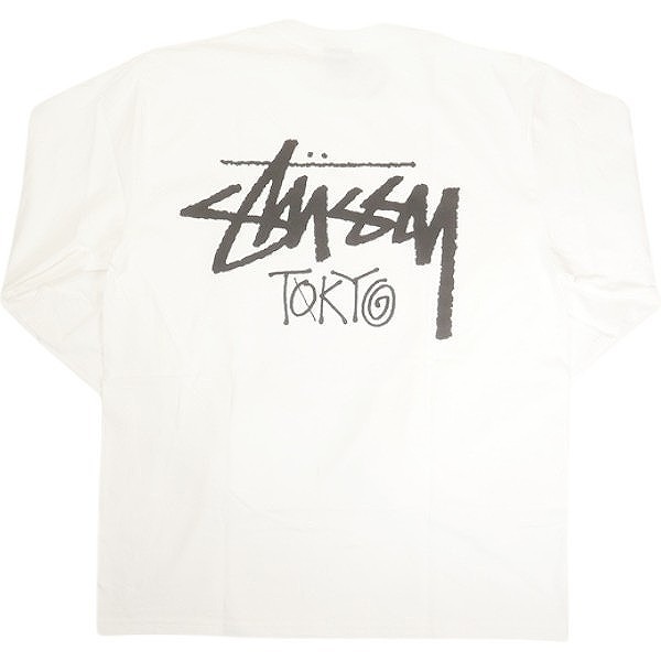 STUSSY ステューシー 25SS STOCK TOKYO LS TEE WHITE 東京限定ロンT 白 Size 【S】 【新古品・未使用品】 20820938拍卖