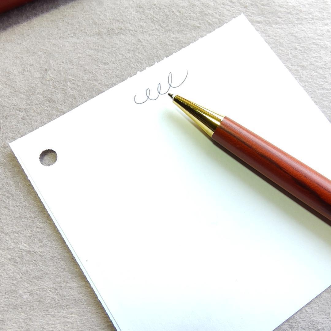 木製 ボールペン ツイスト式 替え芯付き 64Y5拍卖