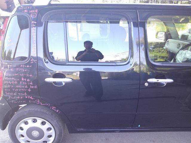 ミラココア DBA-L675S 右リアドア X07 ブラックマイカ(M)拍卖