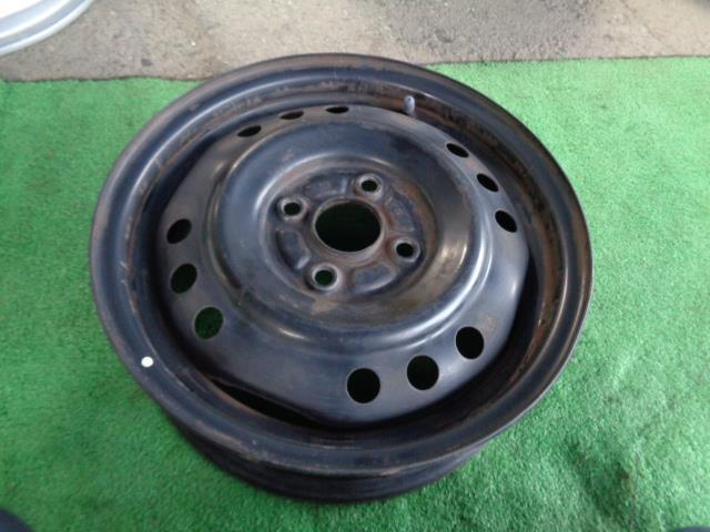 中古 ダイハツ ミラココア L675S 純正 14インチ 4.5J スチールホイール 1本 黒色 丸穴12個拍卖