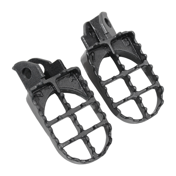 ю スズキ ジェベル250/250XC/DR250/DR350S/DR350R/DR650 フットペグ 左右 2個 ワイド モトクロス オフロード フットレスト スチール製拍卖