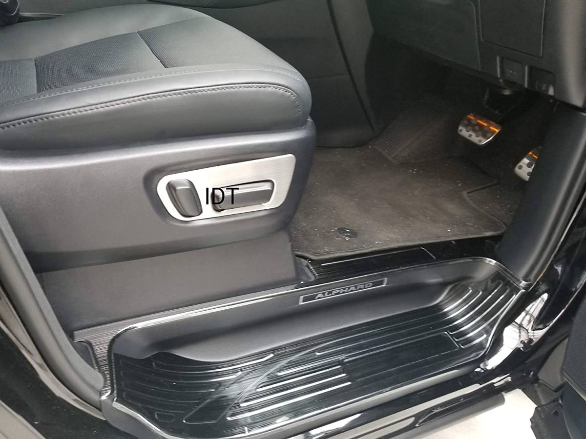 30系 アルファード ヴェルファイア パワーシートパネル カバー シルバー インテリアパネル フロント用 スイッチ モール カスタム パーツ拍卖