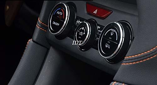 SK フォレスター エアコンダイヤルリング 黒A インテリアパネル ベゼル カバー 調整 ダイアル アルミ ハンドル モール ガーニッシュ XV拍卖