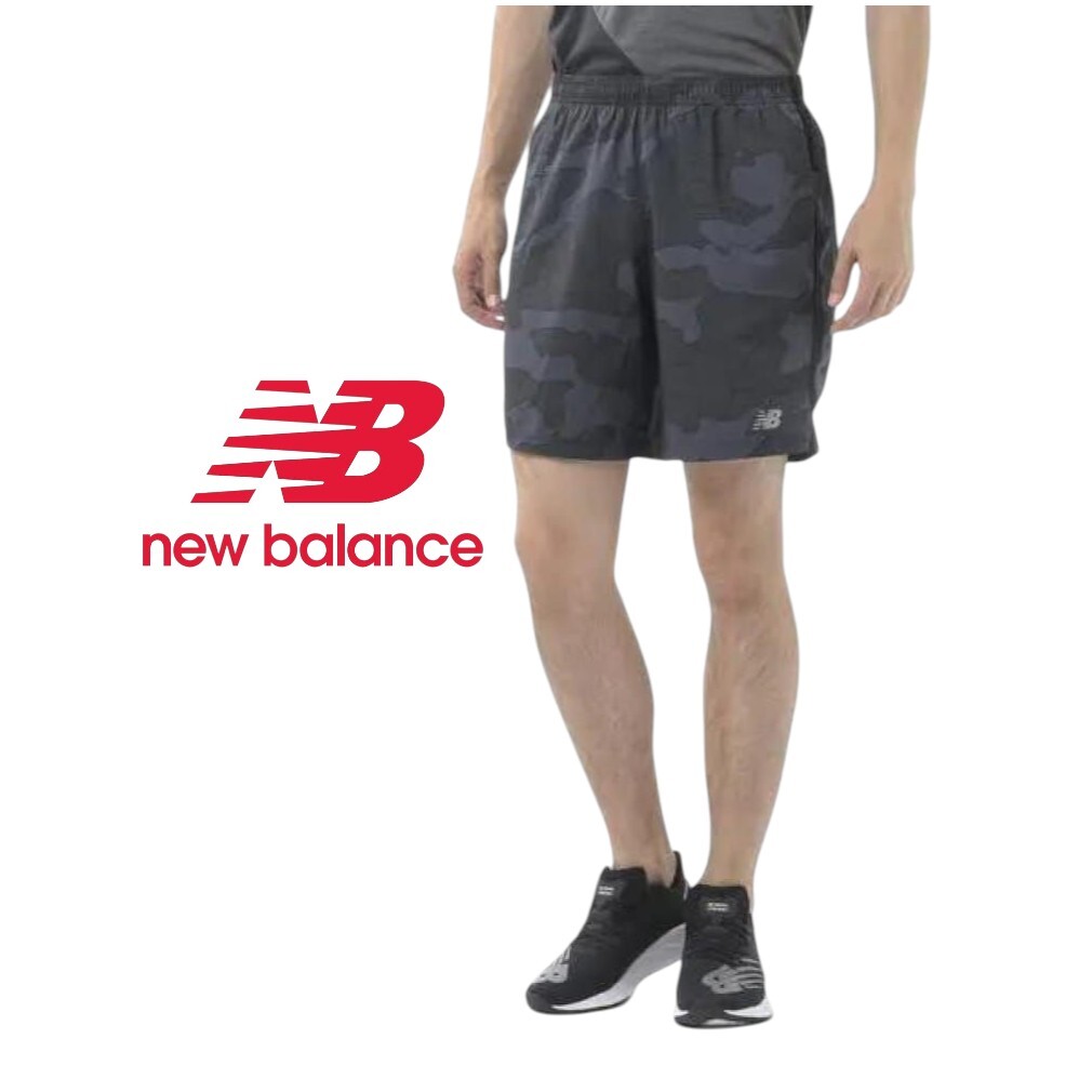 【新品特価!定価4730円が58%OFF!】new balance ニューバランス/ウーブン7インチレーシングショーツ/インナー付/MS93190/4/サイズXL拍卖