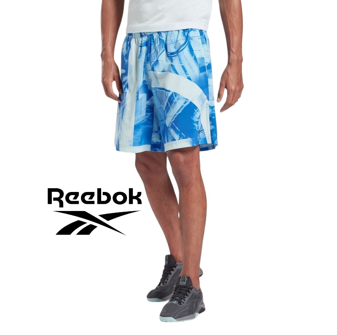 【新品特価!定価6589円が69%OFF!】リーボック(Reebok)ハーフパンツ 総柄オースティンショーツ GL2829/サイズM拍卖