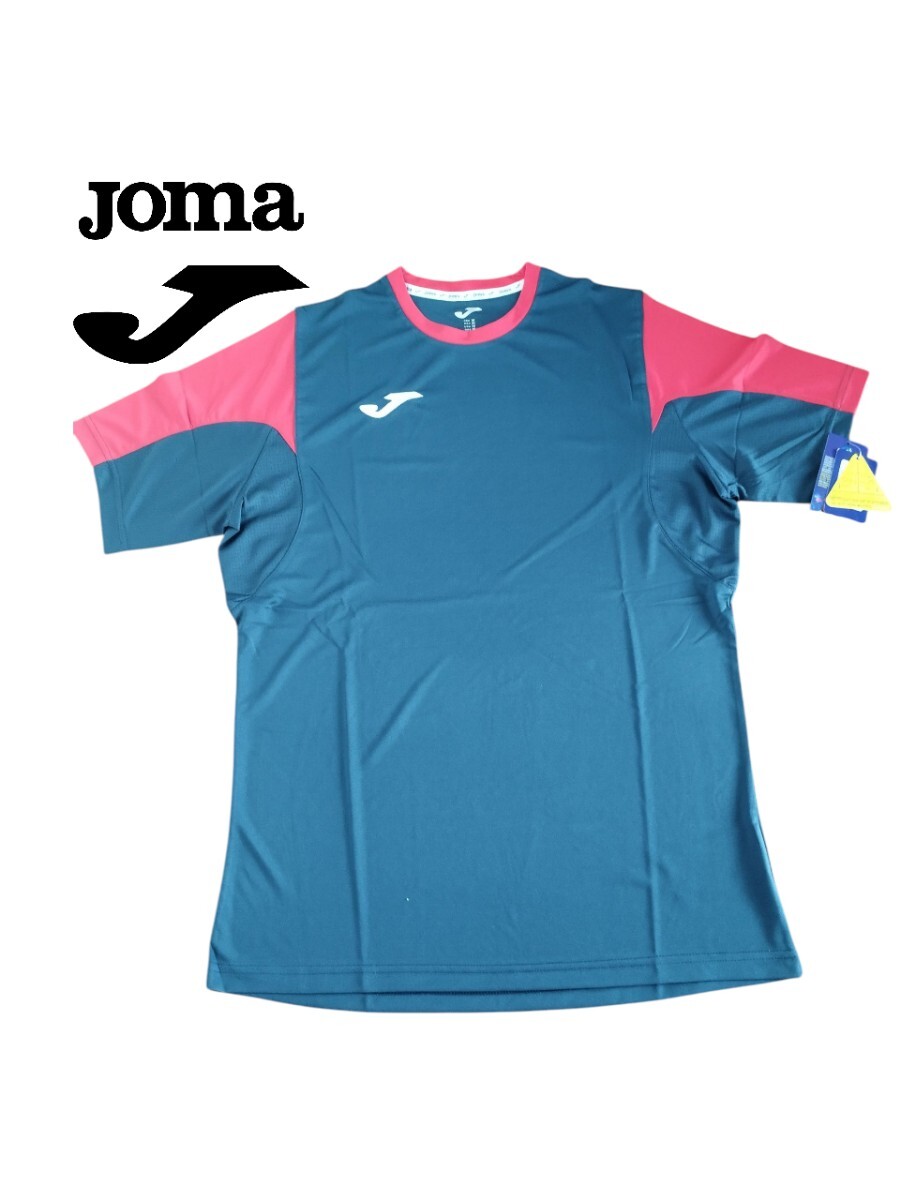 【新品特価!】JOMA/ホマ 100146-306 プラクティスシャツ 半袖 練習着吸汗速乾 サッカー フットサル //インターサイズM(日本サイズL相当)拍卖