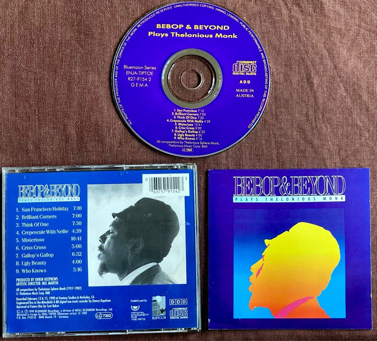 セロニアス・モンク作品集/ジョー・ヘンダーソン/ジョージ・ケイブルス/ドナルド・ベイリー/メル・マーティン/ビバップ&ビヨンド/1990年拍卖