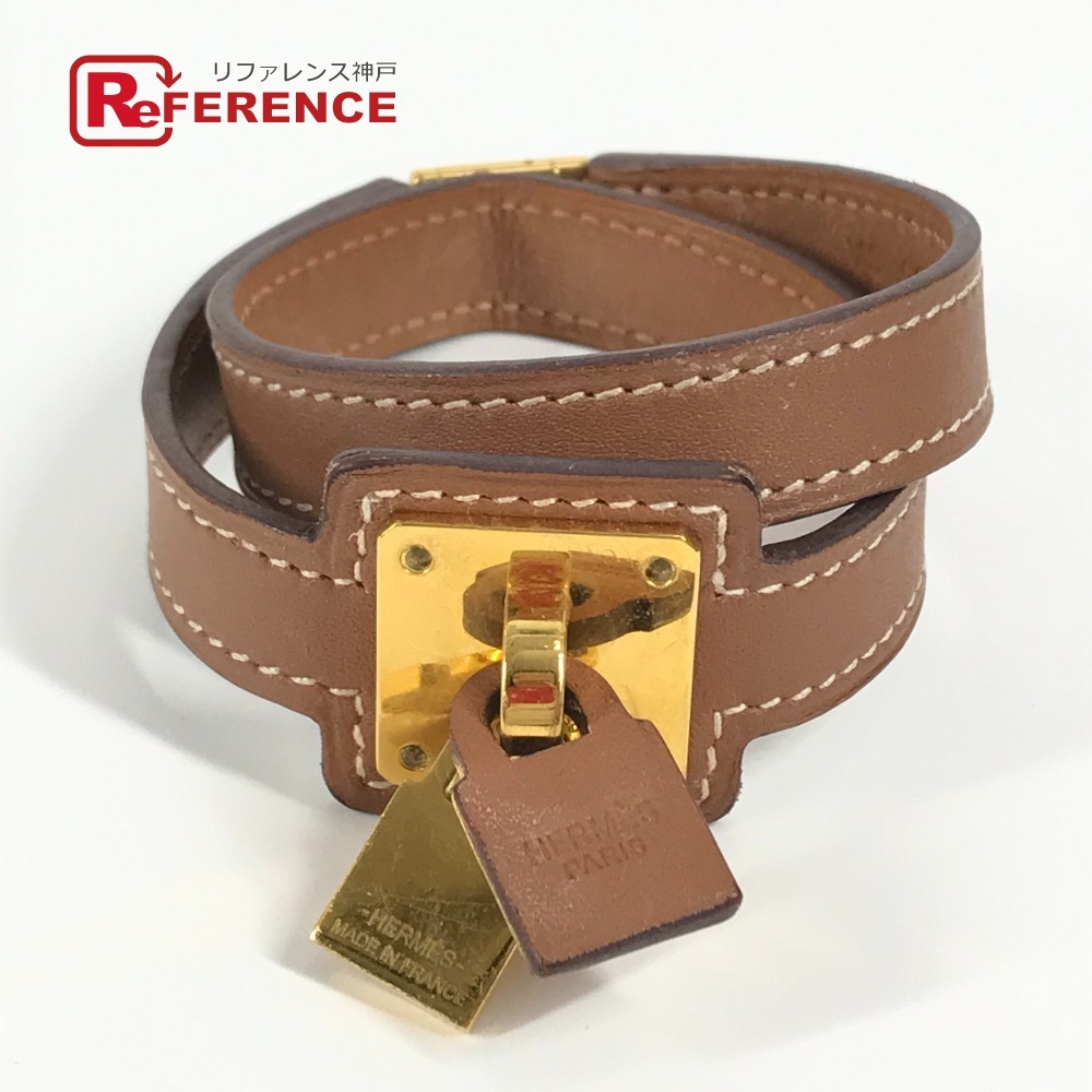 HERMES エルメス オーケリー ブレスレット 2重ブレス アクセサリー ブレスレット ブラウン ユニセックス【中古】拍卖
