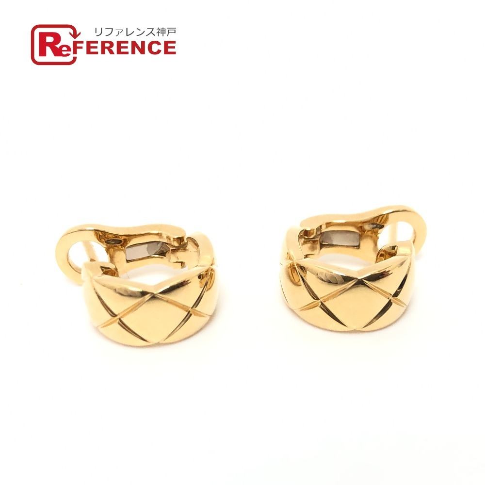 新品同様 CHANEL シャネル K18YG ココ クラッシュ ピアス アクセサリー 小物 ピアス ゴールド レディース【中古】拍卖