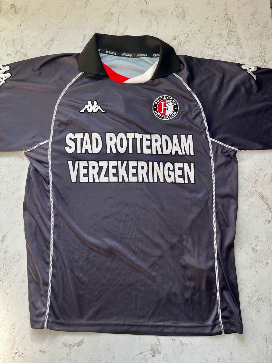 6-2 希少 オランダ フェイエノールトユニフォーム Kappa イタリア製 Lサイズ 美USED拍卖