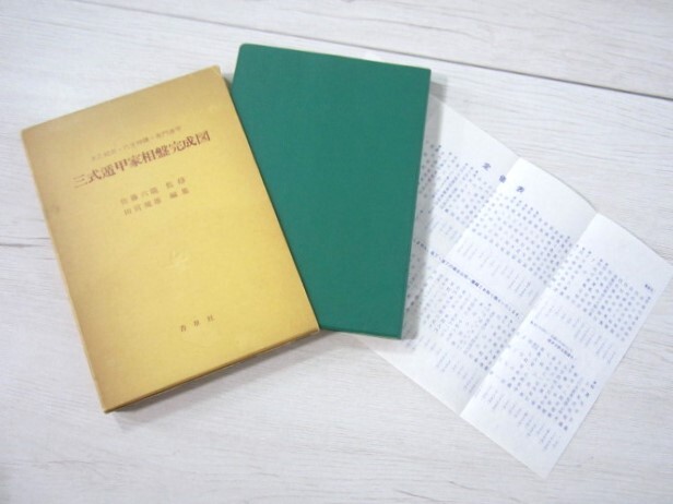 三式遁甲家相盤完成図 太乙統宗・六壬神課・奇門遁甲 佐藤六龍 田宮規雄 香草社 古書 【中古】YEN6098MAR【送料無料/匿名配送】拍卖