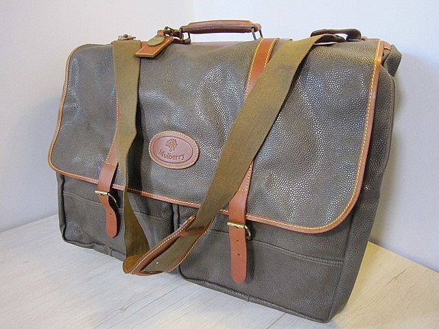 Mulberry マルベリー ガーメント バッグ PVC×レザー ショルダー 旅行カバン ハンガー付き【中古】YO6053SUZ【送料無料/匿名配送】拍卖