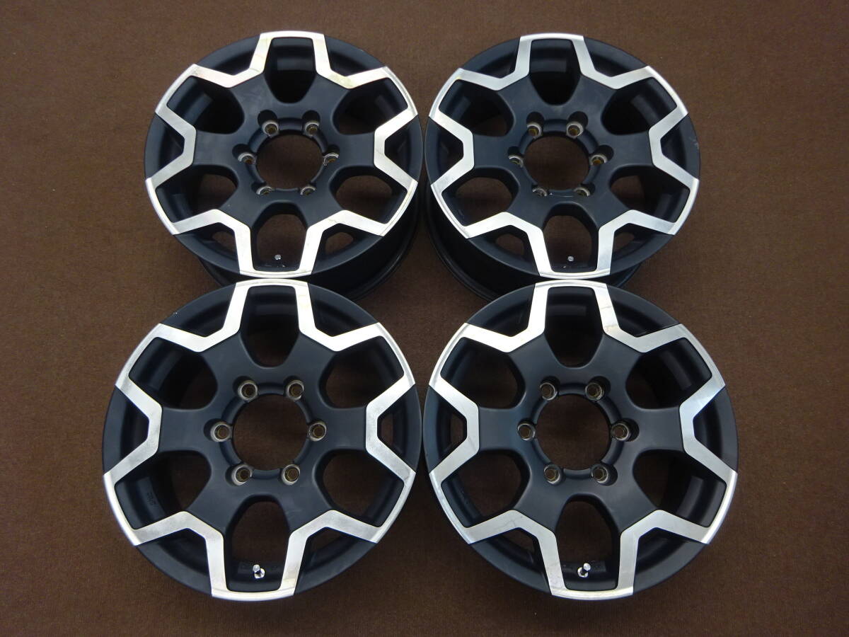 A-85 6本 スポーク (黒) ★16×6.5J ET38 PCD139.7 6H 4本★ 人気のデザイン JWL‐T ハイエース レジアス グランビア 等に是非拍卖