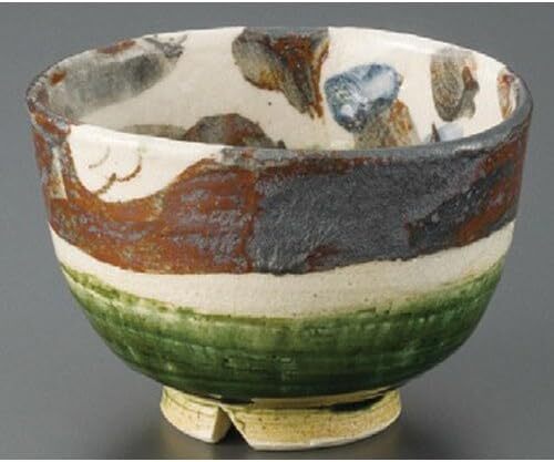 美濃焼! ☆志野織部かぶら抹茶碗☆ A2622-81 新品 茶道具 抹茶 茶器 茶碗 ギフト拍卖