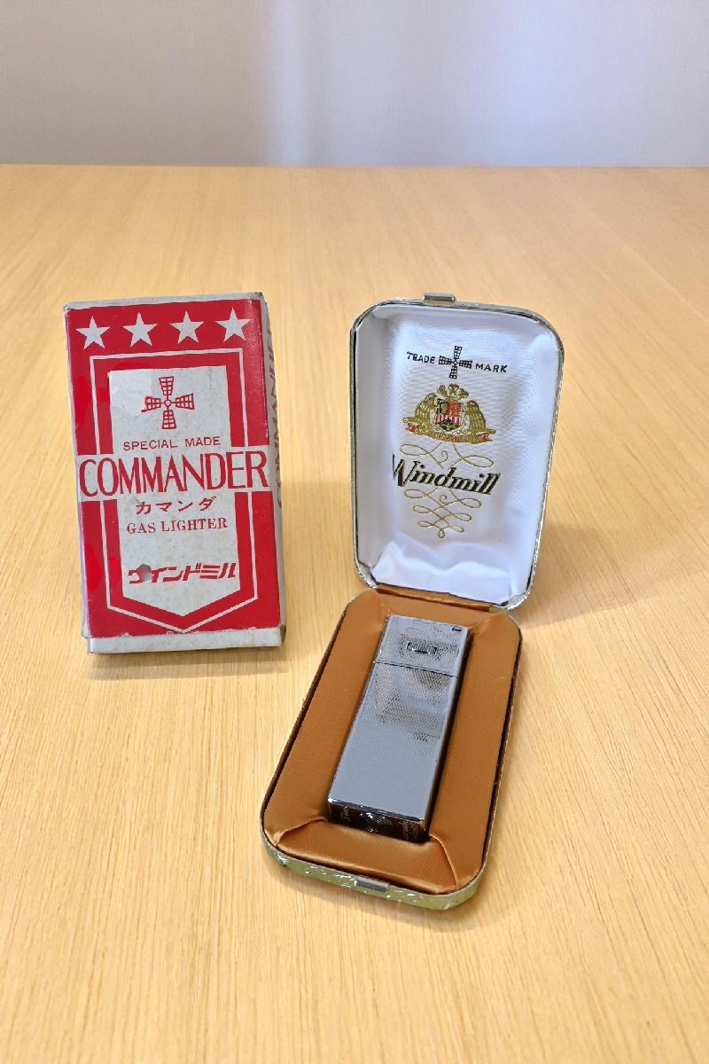 ○未使用 ビンテージWindmill ウインドミル ローラー式 ガスライター カマンダ 古道具のgplus広島2506k拍卖