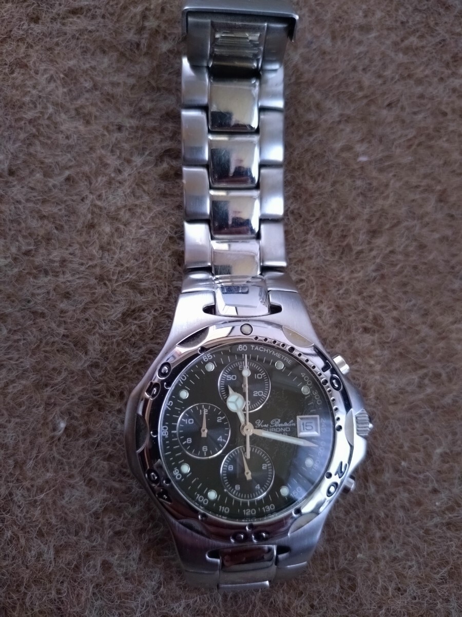 イブベルトラン クロノグラフ腕時計 電池交換済 拍卖