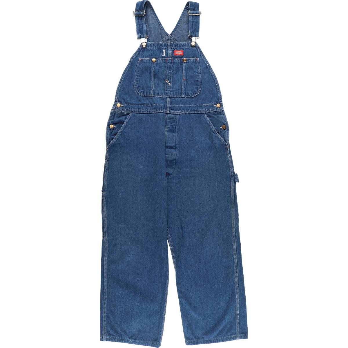 古着 90年代 ディッキーズ Dickies デニムオーバーオール USA製 メンズw36相当 ヴィンテージ /eaa522854 【SS2506_30】拍卖
