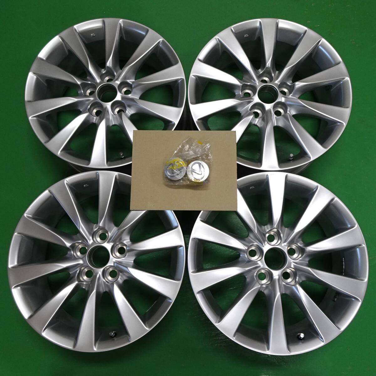 ★送料2600円~ 納車・新車外し レクサス LS LS600 LS600h LS460 純正 ハイグロス色 18インチ アルミホイール 4本セット 送料安い拍卖