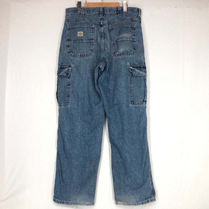 90s Lee DUNGAREES リー ダンガリーズ デニム カーゴパンツ SIZE: 約 W35 ヴィンテージ MH632025061403拍卖